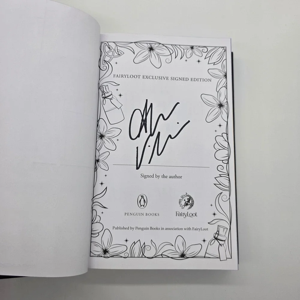 The Glittering Edge Signed Edition Book by Alyssa Villlare W/ Overlays Fairyloot